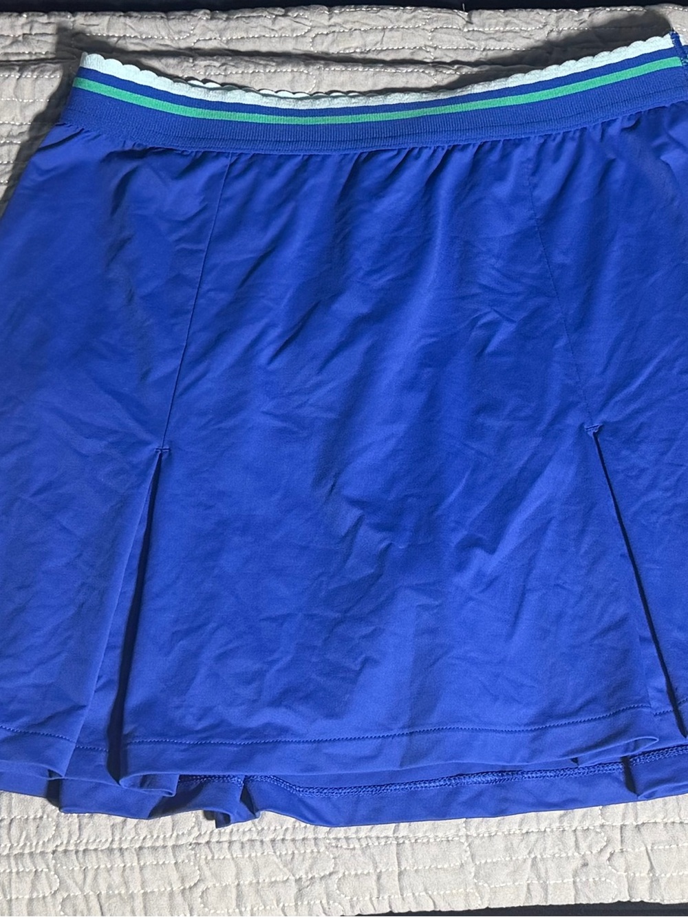 all in motion Royal Blue Skater Skort with Striped Waistband